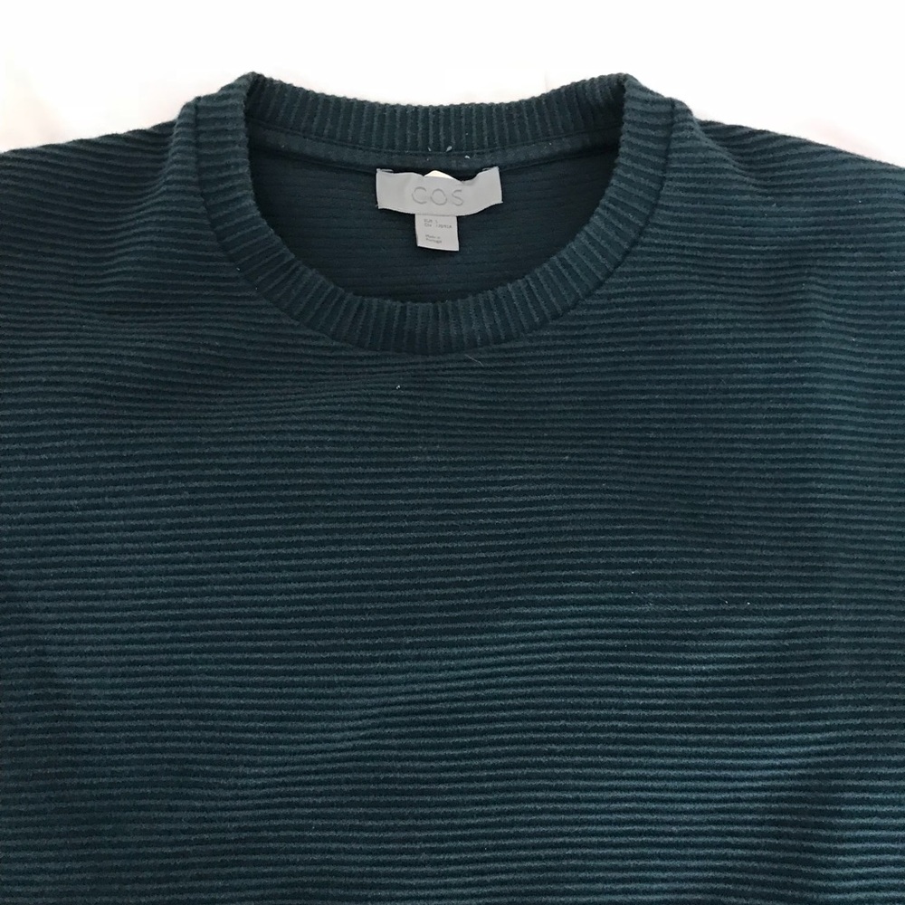 COS green/blue sweater, size Small